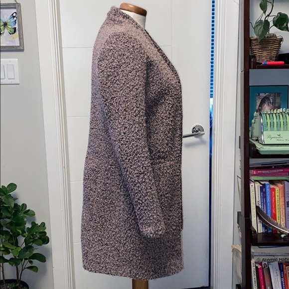 Xs Fuzzy Dusty Pink Coat - Picture 3 of 6